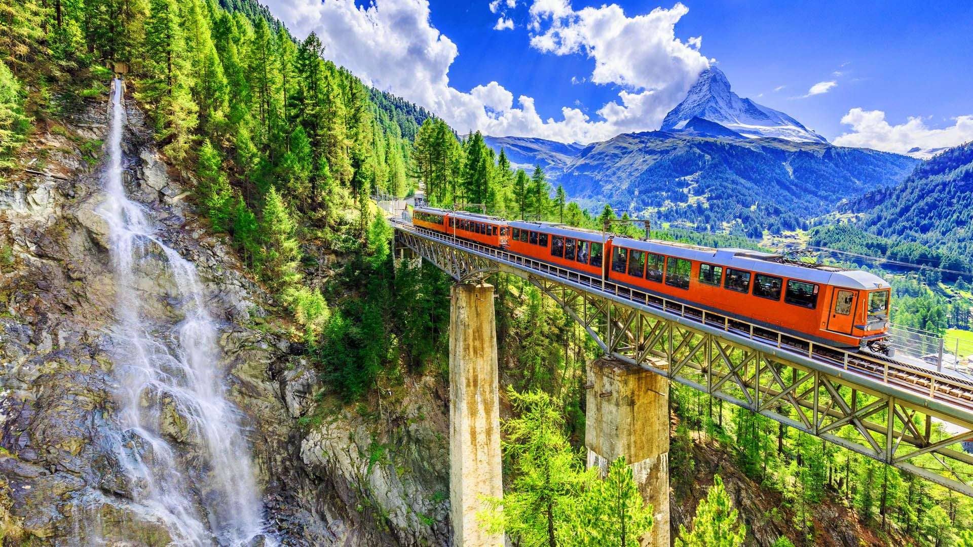 Scenic Train Ride to Interlaken